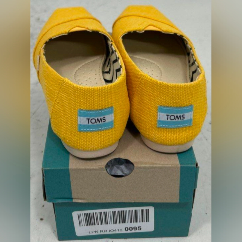 Toms Womens Alpargata Golden Yellow Heritage Canvas Size 7 MSRP $54.95 - Picture 5 of 8